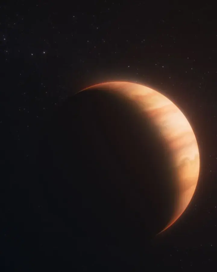 Artist concept of the gas giant exoplanet WD 1856 b